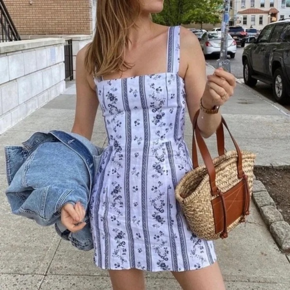 Reformation Bridgette Linen Dress